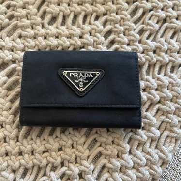 Prada key wallet black nylon tessuto vintage