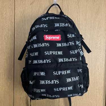 Supreme Logo Backpack Black