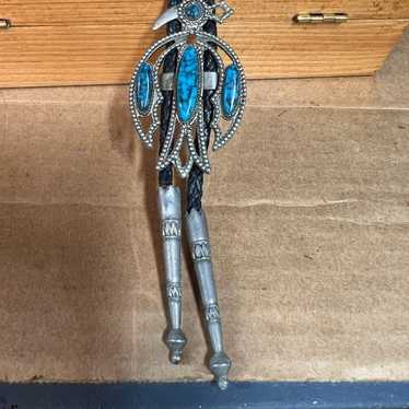 超レア！アリゾナ80sネイティブアメリカン　インディアン首長ビールジョッキナバホ Native american bolo american eagle tie - Gem