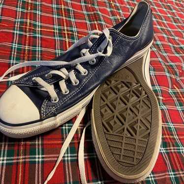 Converse All Star vintage blue low tops navy blue