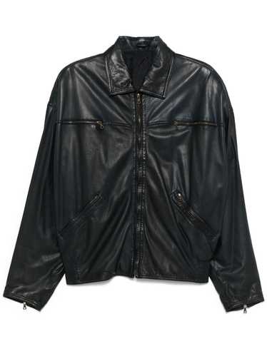 80's leather jacket gianni versace - Gem