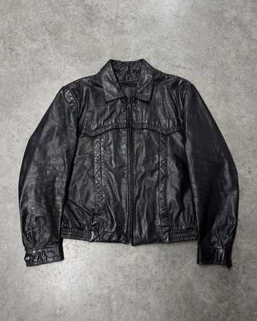 80s men's leather jacket - Gem