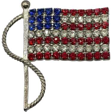 Vintage American Flag USA brooch pin