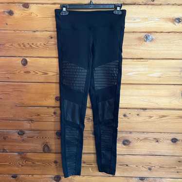 Alo Yoga High-Waist Moto Black Leggings