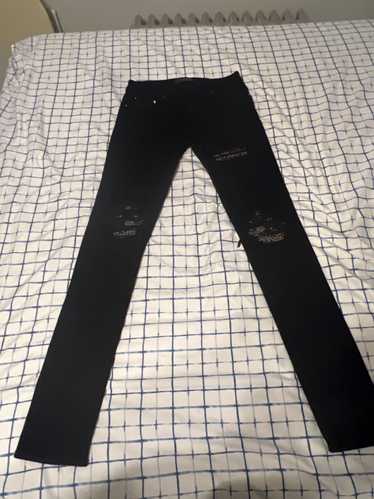 Amiri Amiri MX1 Black Red Bandana Jeans