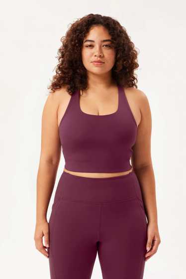 Girlfriend Collective Plum Paloma Racerback Bra