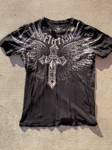 Affliction × Vintage Y2K Affliction Grunge Cross &