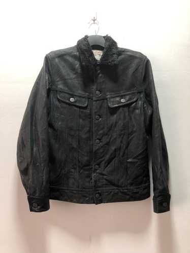 Beams+ leather riders jacket - Gem