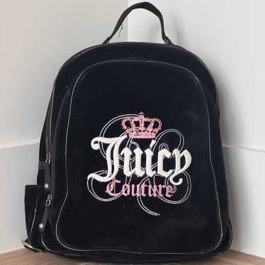 RARE Y2K velvet velour JUICY COUTURE backpack