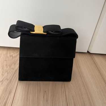 Salvatore Ferragamo Black Clutch Bag