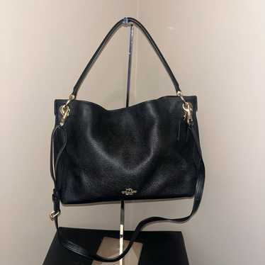 Coach clarkson hobo leather handbag