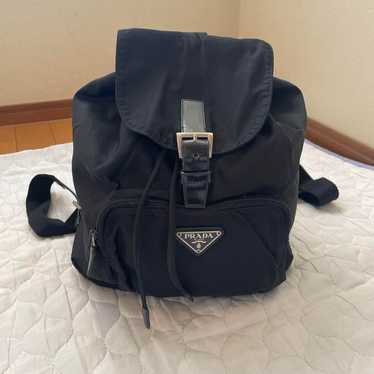 Prada Nylon Backpack, Black