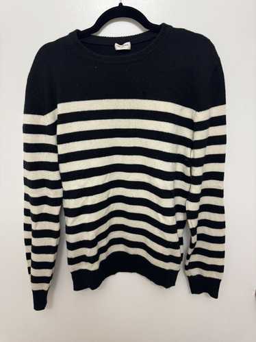 Saint Laurent Paris 100% cashmere striped sweater