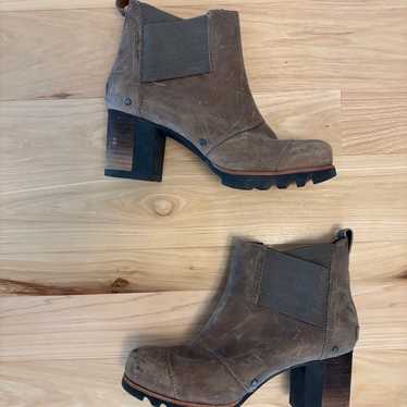 Sorel Addington Leather Chelsea Ankle Boots Sz 8 B