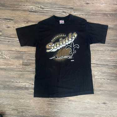 NFL New Orleans Saints Vintage 90s Black Tshirt