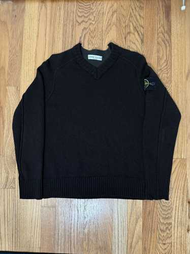 Stone Island Stone Island Black Sweater V Neck