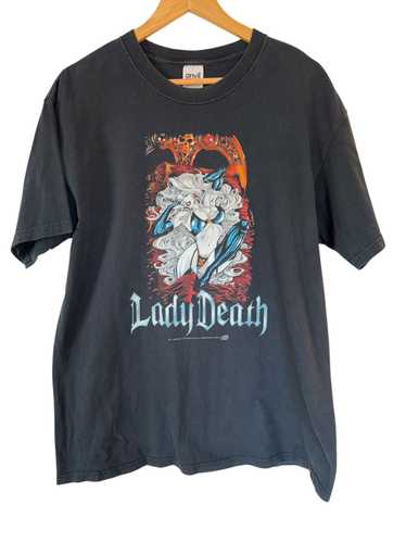 Anvil × Comics × Vintage 1999 Lady Death Comic T-s