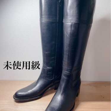 [Unused Grade] ing Long Boots Zip Black 23.5