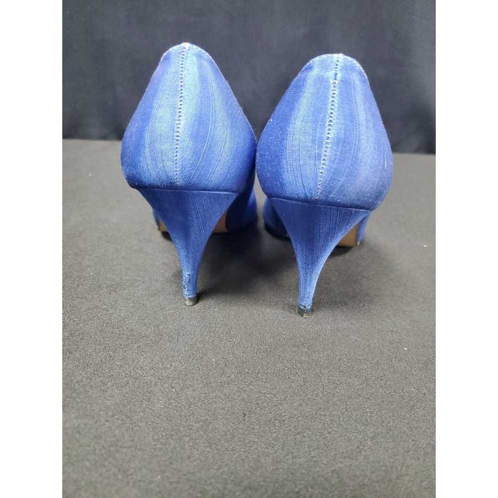 NINA Blue Satin Heel Stiletto Shoes Periwinkle Si… - image 5