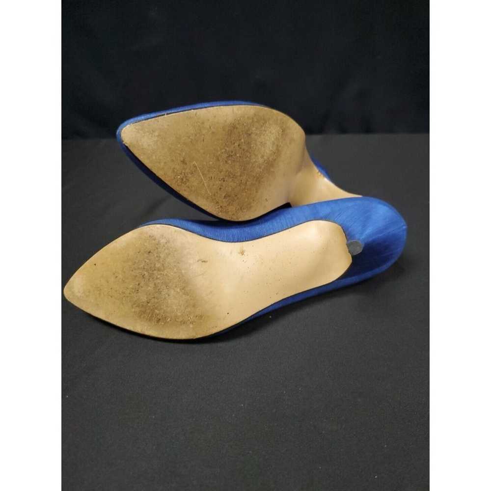 NINA Blue Satin Heel Stiletto Shoes Periwinkle Si… - image 6