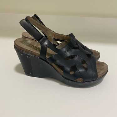 Dansko Felicia Wedges Sandals Leather size 38