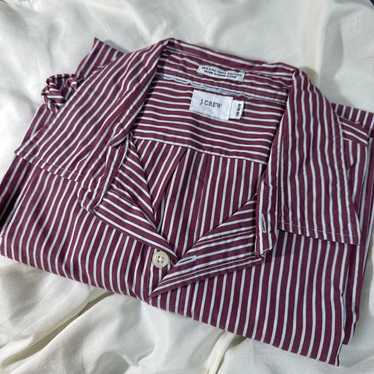 1990s Vintage J.CREW Striped Long Sleeve Shirt