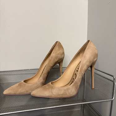 Sam Edelman Danna Suede Pumps - Nude/Tan