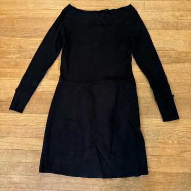 White House Black Market black knee length sweater