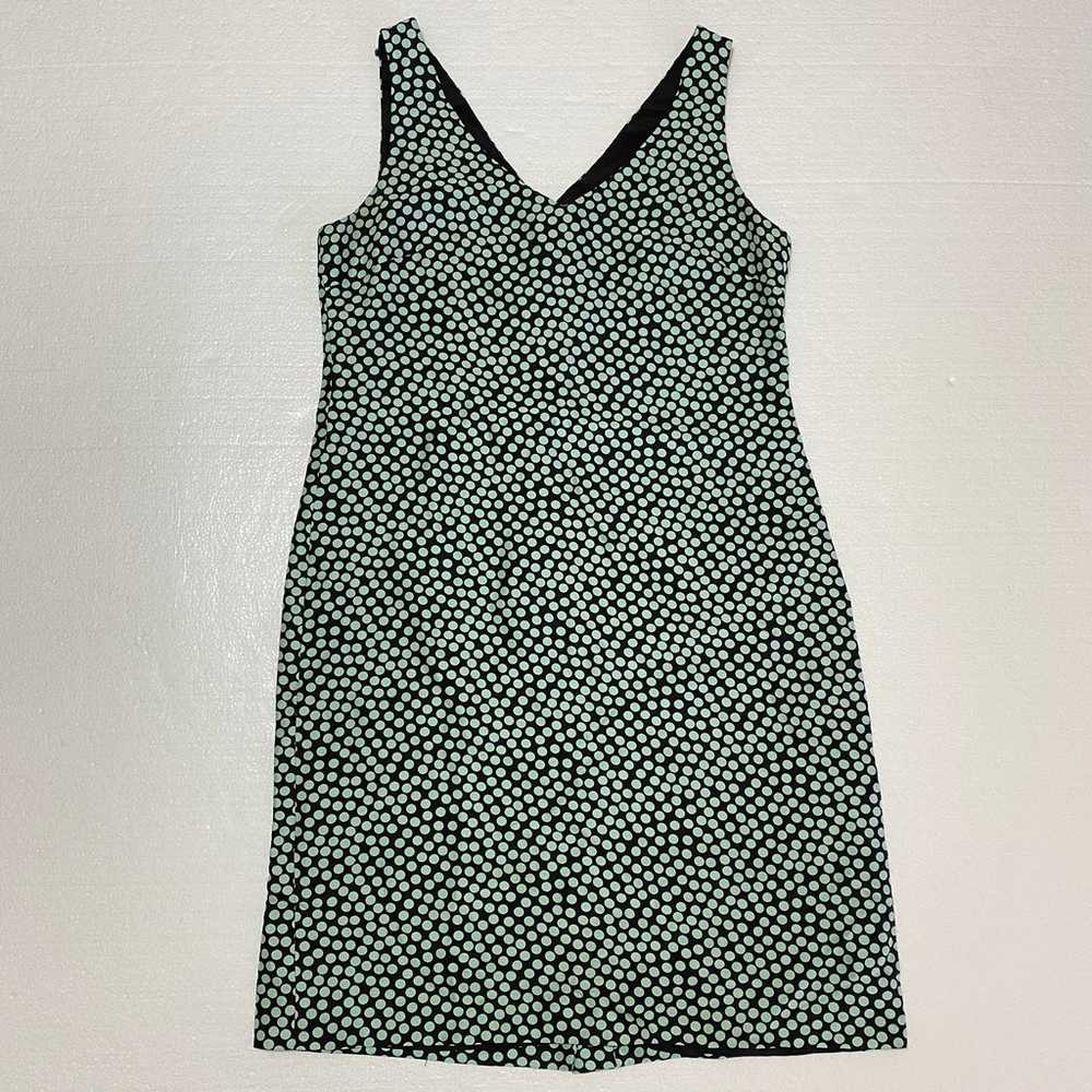 Vintage Neiman Marcus. Black & Sage Green Polka D… - image 7