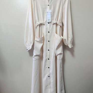 Long-sleeved shirt dress