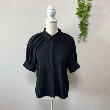 【NATURAL BEAUTY BASIC】 Blouse Puff Sleeve Black M