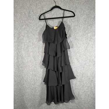 Ursula Of Switzerland Dress Women 5/6 Black Tiered