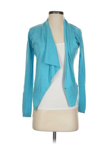 Elie Tahari Women Green Silk Cardigan XS