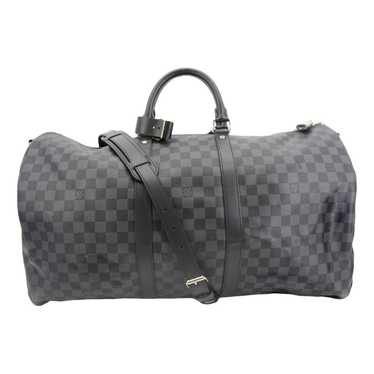 Louis Vuitton Keepall cloth travel bag