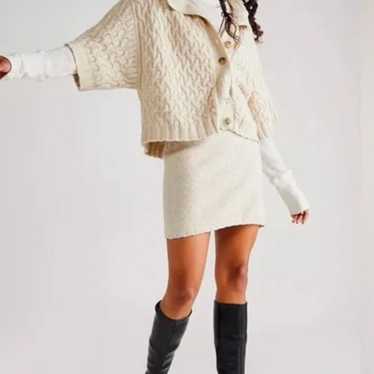 Two piece, FREE PEOPLE sweater set with skirt