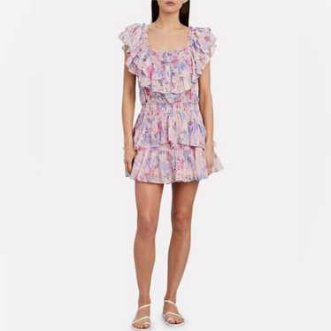 LOVESHACKFANCY
Fatima Floral Print Mini Dress size