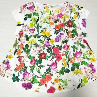 NARA CAMICIE Short Sleeve Blouse Floral Pattern