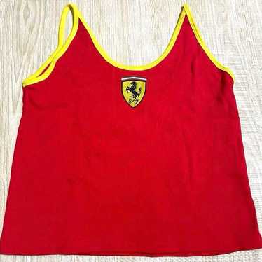 [Ferrari] Ladies Tank Top Red M Extremely Beautifu