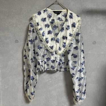 Sister Jane scallop blouse in pearl white | ASOS