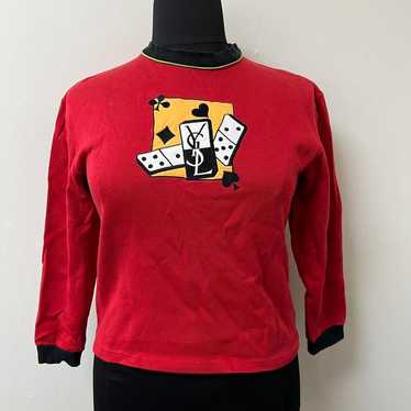 パーカー・フーディ Saint Laurent Cassandra Logo Crew Neck Sweatshirt SAINT LAURENT sweatshirt | Saint Laurent | YSL US