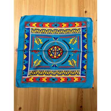 Vintage 90s Southwestern Style Bandana 19x20” made