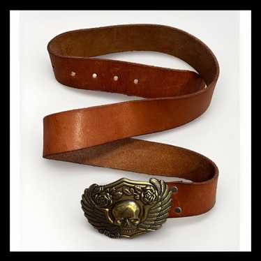Skull head belt buckle - Gem