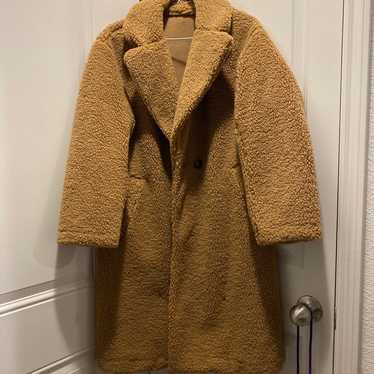 Uniqlo Teddy Coat Brown