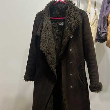 Armani Exchange long brown coat