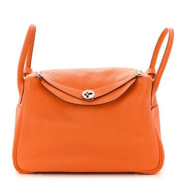 HERMES Taurillon Clemence Lindy 30 Orange