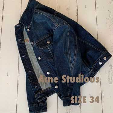 Acne Studios Blå Konst Denim Jacket