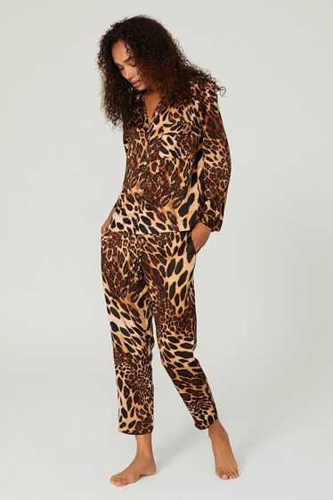 Natori Luxe Leopard Pajama Top