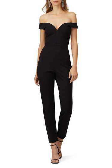 Susana Monaco Black Off The Shoulder Jumpsuit