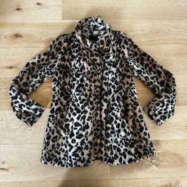 Karen Kane Faux Leopard Fur Coat