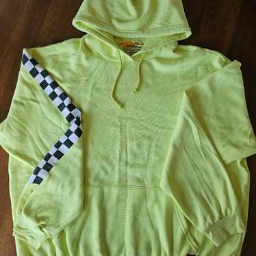 Aviator Nation Neon Yellow Check Hoodie